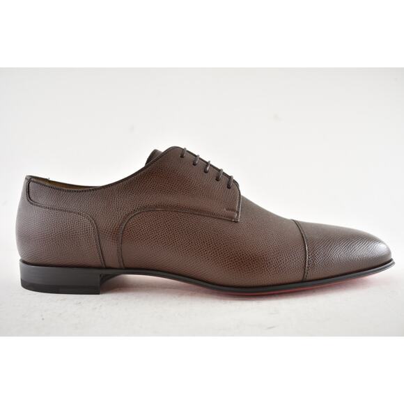 Christian Louboutin Surcity Flat Brown Leather Dress Oxford Derby Loafer 45 12 main image 8